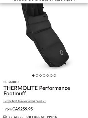 Bugaboo Thermolite Performance Footmuff - Black